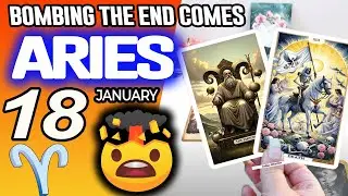 Aries ♈️💣BOMBING THE END COMES😵GOD SAYS ENOUGH😇 horoscope for today JANUARY 18 2026 ♈️ #aries tarot