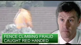 Insurance Fraudster Caught Fence Climbing on Camera | Claimed and Shamed