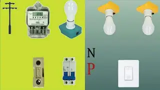 wapta meter connection house wiring diagram with MCB breaker #electrical #youtubevideo