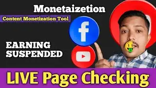 Live Facebook page checking |content monetization tool |Facebook monetization impacted suspended