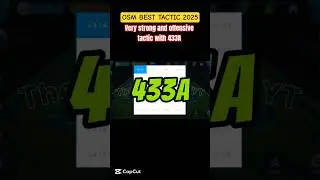 OSM BEST 433A TACTIC 2025 | #osm2025 #onlinesoccermanager #shorts