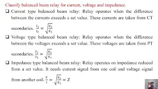 SGP Video short on Classify balanced beam relay for current, voltage and impedance (in English)