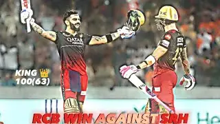 King 👑 Kohli Century 💯  | RCB ❤️ Win Whatsapp Status 🔥 | SRH vs RCB IPL 2023