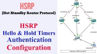 HSRP Configuration | HSRP Hello timer | HSRP Autentication | HSRP Timer | part-5