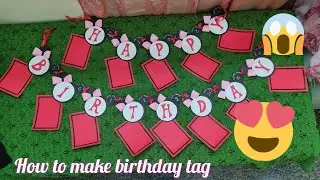 Happy birthday tag for first year baby birthday ||Mickey Mouse theme #birthdaytag #firstyearbirthday