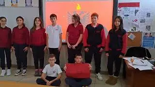 Albanian history during English classes - Flag Day Celebration