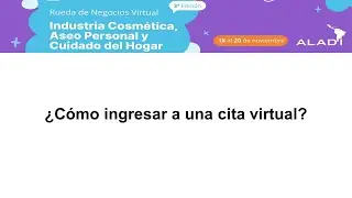 Ingreso a la sala virtual - Industria cosm&eacute;tica, aseo personal y cuidado del hogar 2025