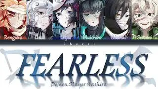 Demon Slayer Hashira sing FEARLESS by LE SSERAFIM (Colour Coded Lyrics) (How would)