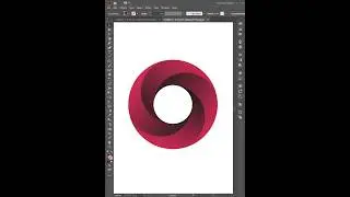 Gradient 3D circle logo design | Adobe Illustrator #viral #shorts #illustrator