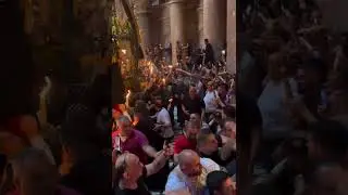 The Light of resurrection from the Tomb Of Jesus Christ | Jerusalem | Syriac Orthodox Church