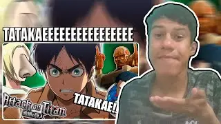 REACT: SHINGEKI NO KYOJIN E OS CAI NA BOCA DE TITÃ // TsukiUraya