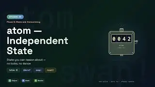 Clojure atom — Independent State · swap!, reset!, deref | Episode 25