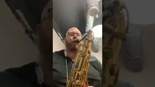 Working out this melodic shape after teaching. #music #improvisation #tenorsax #intervals #melodic