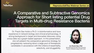 A Comparative and Subtractive #genomics Approach for Shortlisting Potential #Drug targets, Dr.Prachi