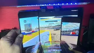 Concept for 3 monitors on a PS4 using laptop, Simhub and Ps Remote Play.  