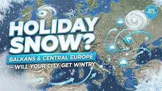 Балканы и Центральная Европа: прогноз снежной бури на праздники! ❄️ Ожидается ли зима в вашем гор...