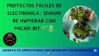 Proyectos F&aacute;ciles de Electr&oacute;nica: Sensor de Humedad con Micro:bit 🌿🔋