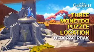Three Monetoo Puzzle Location (Precious Chest) - Teticpac Peak | Genshin Impact