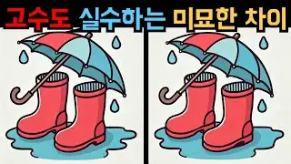 【다른그림찾기】 이 퀴즈로 두뇌 나이를 낮추세요! 하루 10분 집중훈련 【틀린그림찾기】