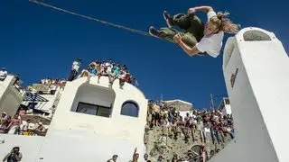 Urban body artists rock the Caldera - Red Bull Art of Motion 2013 Santorini