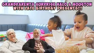 GRANDPARENTS SURPRISE HALO & HOUSTON WITH SECRET PRESENTS!!! 🤫
