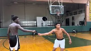 Abdou toure on shooting machine at ND.
