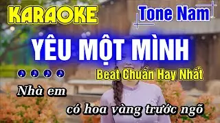 Yêu Một Mình Karaoke Tone Nam Nhạc Sống Beat Phối Mới Chuẩn Dễ Hát - Minh Đức Karaoke