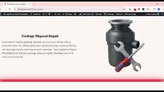Service Page of Local Website