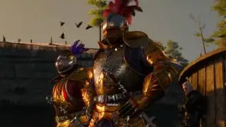 The Witcher 3 Blood and Wine - Envoys Wineboys: Bandits Arrive, Milton ''Defend Yourselves'' Scene