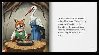 The Fox and the Stork | Aesop's Fables | Storybook