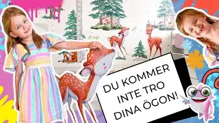 Hur man s&auml;tter upp en INSPIO v&auml;ggdekal &ndash; Skogsdjur