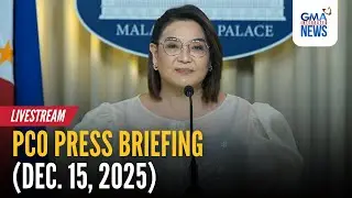LIVE - PCO press briefing (Dec. 15, 2025) - Replay | GMA Integrated News