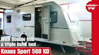 Knaus Sport 500 KD: Family caravan with triple bunk beds, great atmosphere and lots of features 😍