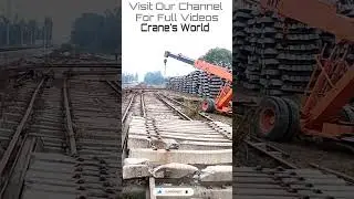 Lifting and shifting  unused railways track by hydra crane ace. #ace15 #railways  #hatacraneservice