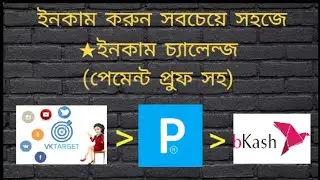 এখন থেকে কাজ করুন original payment সাইড থেকে || Vk target withraw proof | Instant payment with Bkash