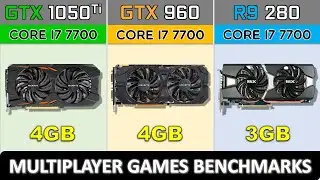 GTX 1050 ti vs GTX 960 vs R9 280 Benchmarks in Online/Multiplayer Games