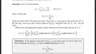 Compactness and the Heine-Borel Theorem
