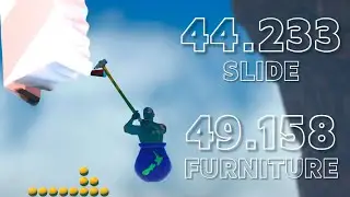 Getting Over It - Yeetland Map 44.233 Slide and 49.158 Furniture Pace