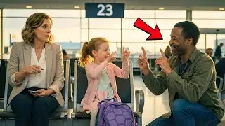 El aeropuerto se paralizó cuando un padre negro soltero habló en señas con la hija sorda de una CEO