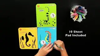 Seahorse ColorFoldz&trade; Stencil Art! It's Part Stencil, Part Coloring Book!
