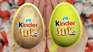 Satisfying Video | Unpacking Yummy Kinder Joy & Kinder Surprise Chocolate Eggs ASMR Candy Opening