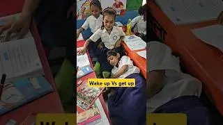 Wake up Vs Get up #shorts #activity