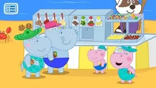 Hippo Beach Adventures | Puzzle Game for Kids | Cute Little Games