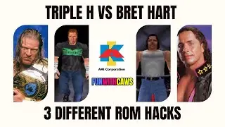 Triple H vs Bret Hart Recreated in 3 Different ROM Hacks!