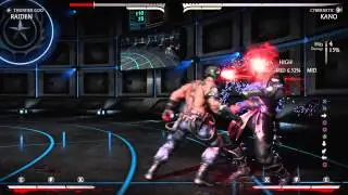 MKX Kano (Cybernetic) high damage combos 40%