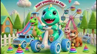Baby Dino&rsquo;s Wheels of Fun 2: A Rolling Adventure! Song for Children | Nursery Rhymes