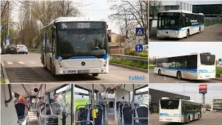 Târgu Mureș | Călătorie cu Mercedes-Benz Conecto Hybrid #418 | Linia 14