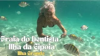 Um mergulho na praia do Dentista na Ilha da Gipóia com acesso pela Ilha Grande.