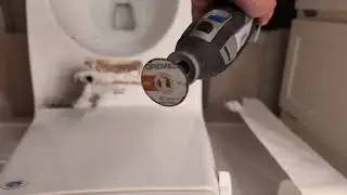 Skirted Toilet Seat Bolt Removal and Bidet Seat Installation