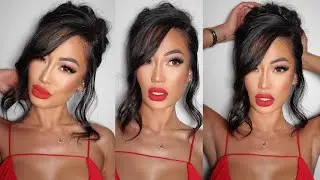 Red Lip Glam GRWM